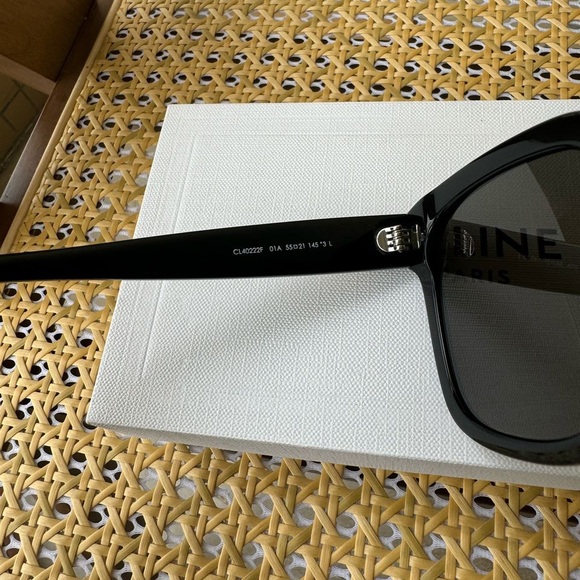 Triomphe Black Oversized Sunglasses - Picture 3 of 4